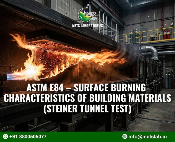 ASTM E84 – Surface Burning Characteristics of Building Materials (Steiner Tunnel Test)