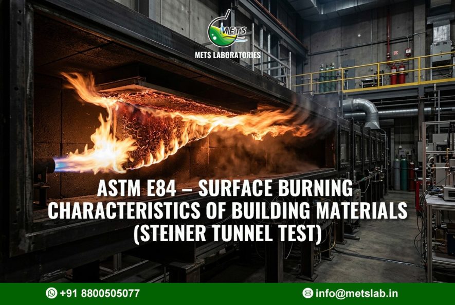 ASTM E84 – Surface Burning Characteristics of Building Materials (Steiner Tunnel Test)