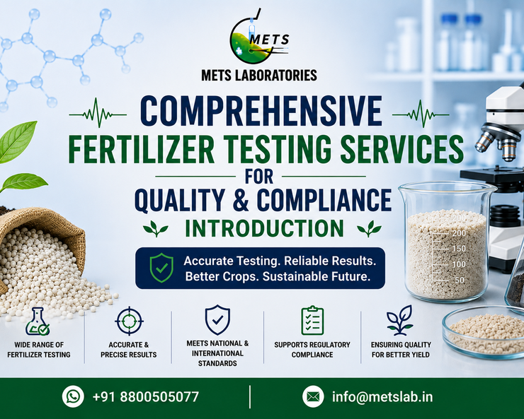 Verifying regulatory compliance and nutrient guarantees using comprehensive fertilizer testing services