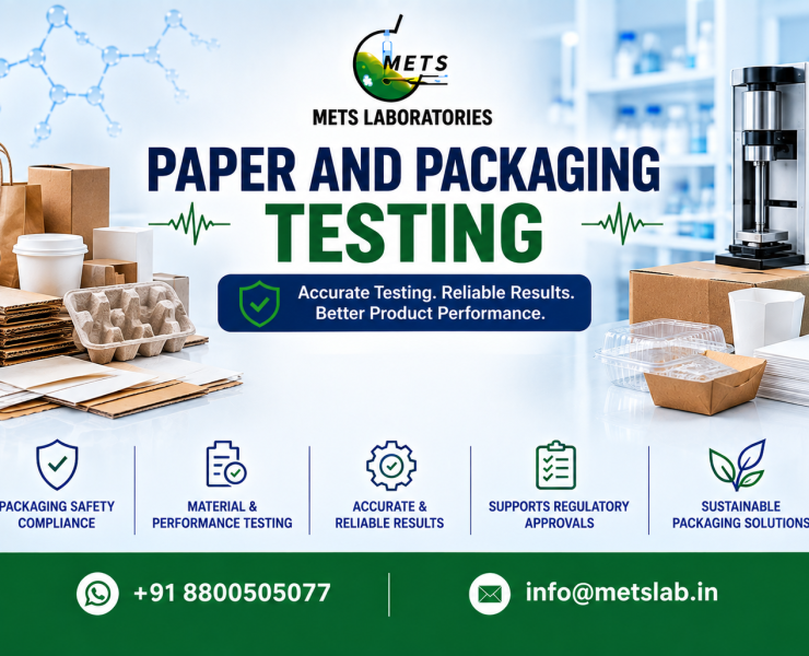 Professional Paper and Packaging Testing Banner